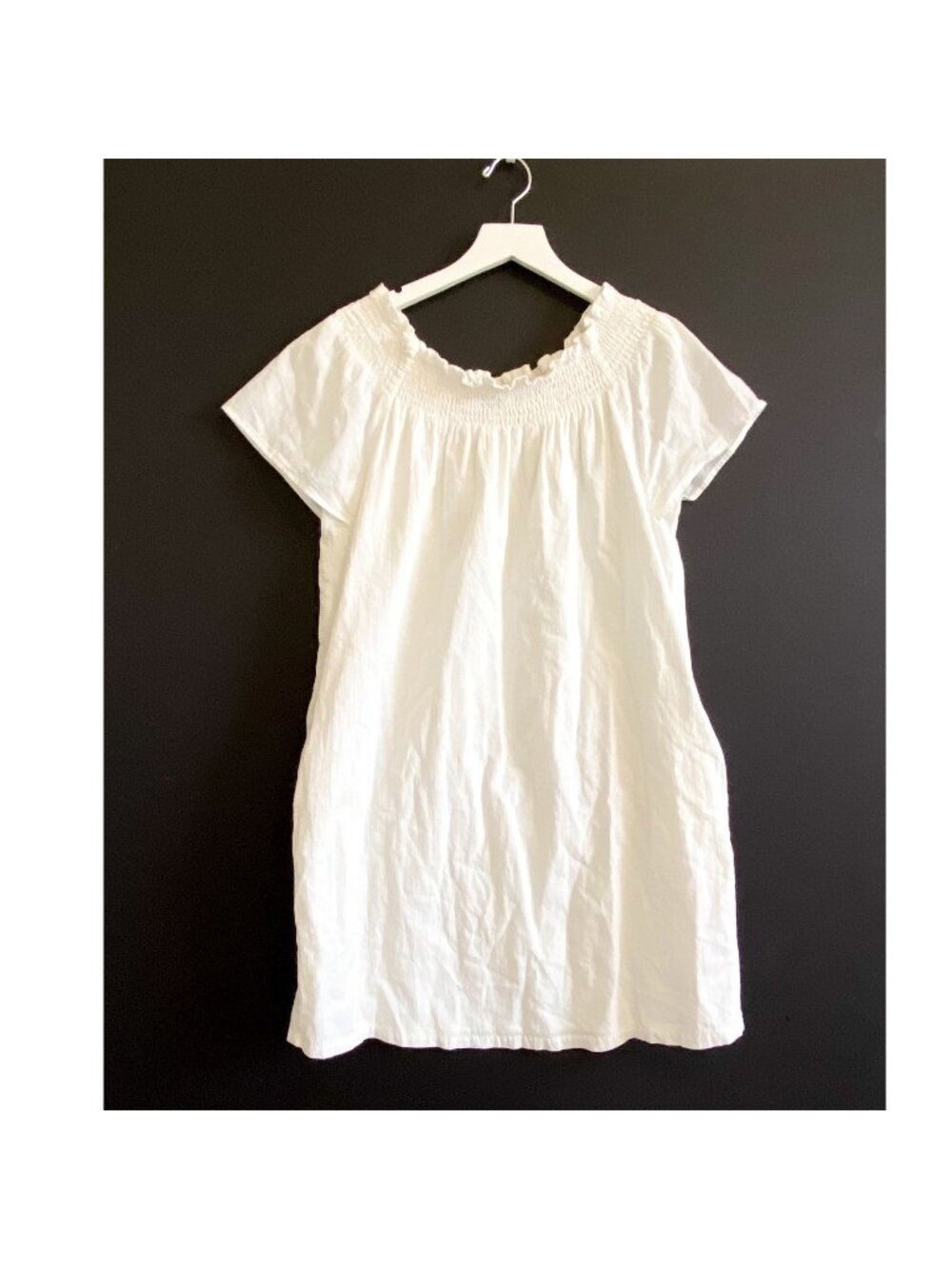 Current/Elliot Madeline' Cold Shoulder Dress, Size 2, White Cotton